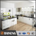 hot sale and popular white mdf kitchen cabinet design with small island